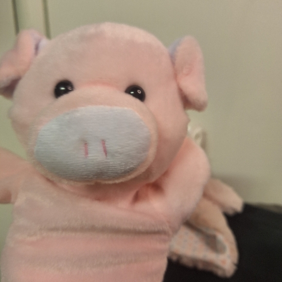 Vintage Hand Puppets White Bird,  Pig and one Carry Unicorn - Picture 4 of 7